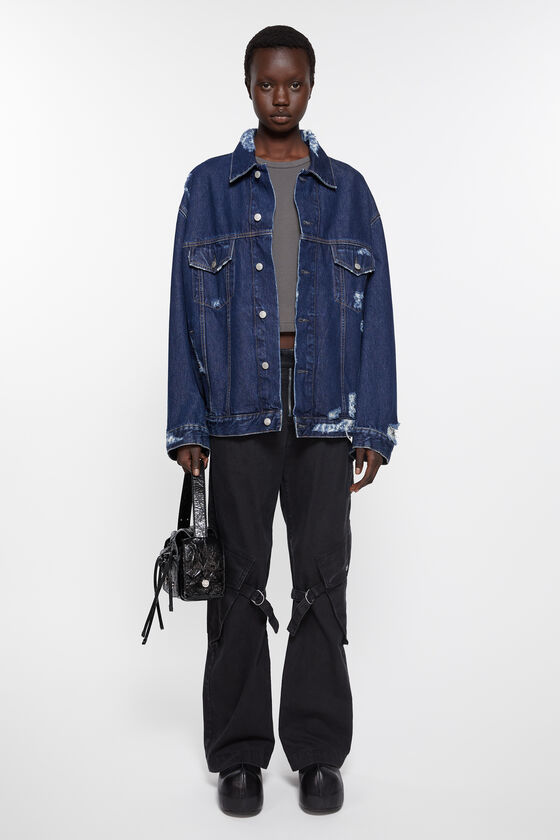 (image for) Unique Selling Point Distressed denim jacket - Relaxed fit